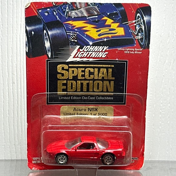 Johnny Lightning Other - Johnny Lightning Special Edition Acura NSX Red 1 of 5000 Die-Cast Playing Mantis